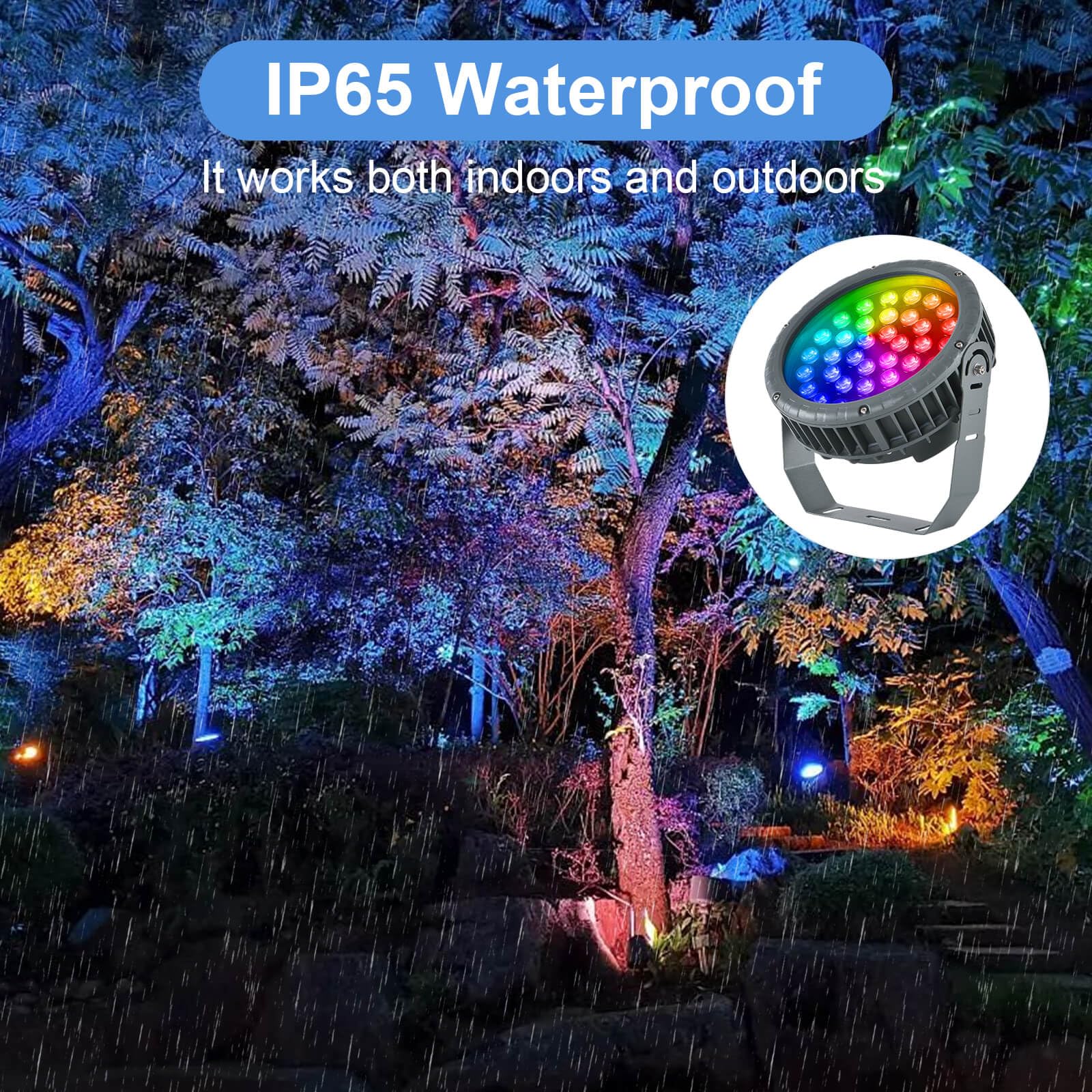 LED Wall Washer Light 144W RGBW Outdoor Spotlight, Outdoor ​Color